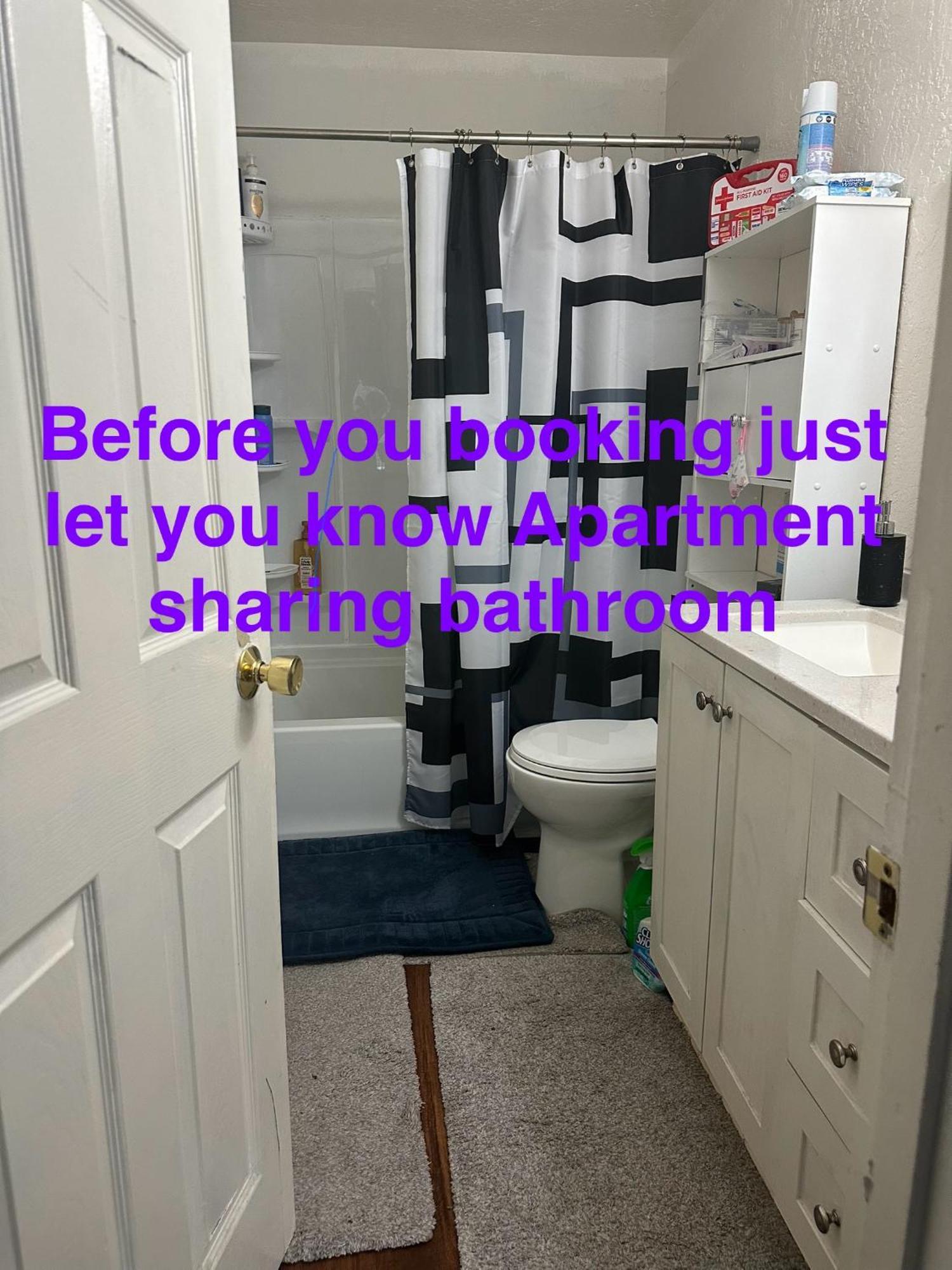 Apartment Sharing Bathroom 1 *